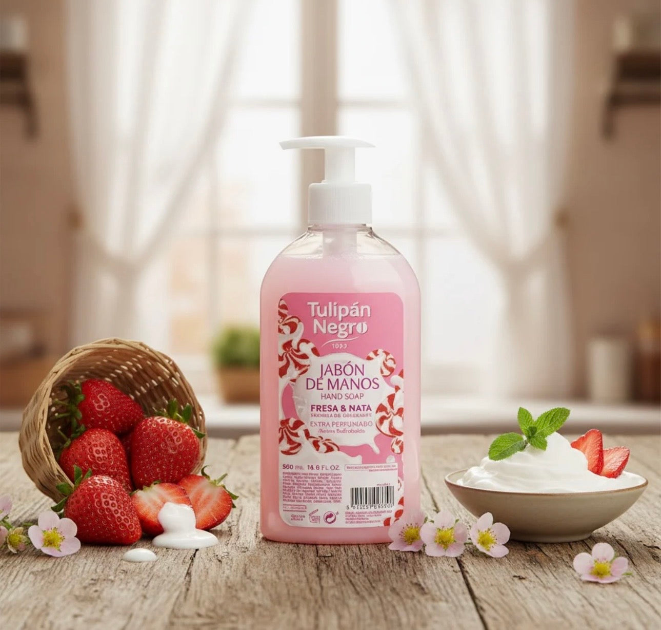 Savon main fraise chantilly
