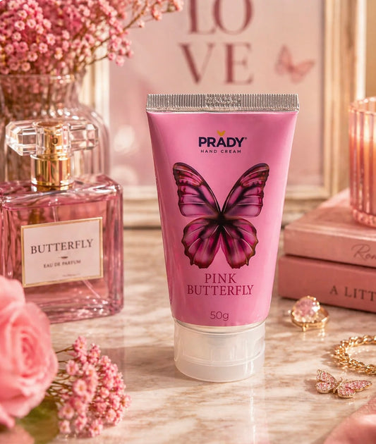 Crème main pink Butterfly